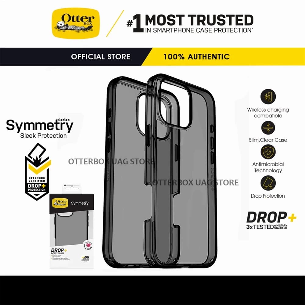 เคส OtterBox รุ่น Symmetry Clear / Stardust Series - iPhone 16 Pro Max / 16 Pro / 16 Plus / 16 / 15 14 Pro Max / 15 14 Plus / 13 12 11...